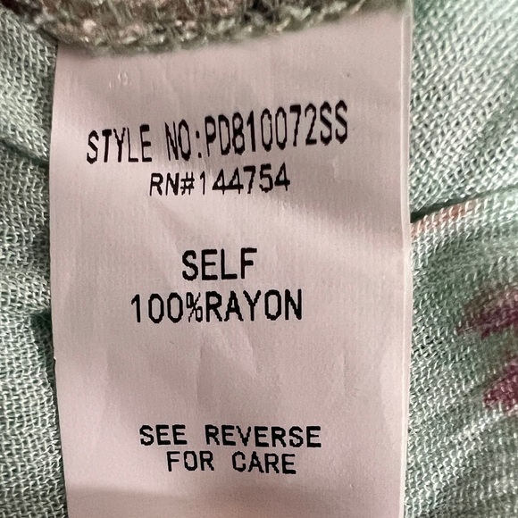 DAVI&DANI SZ 1X flowy pistachio green floral dress - Picture 8 of 10